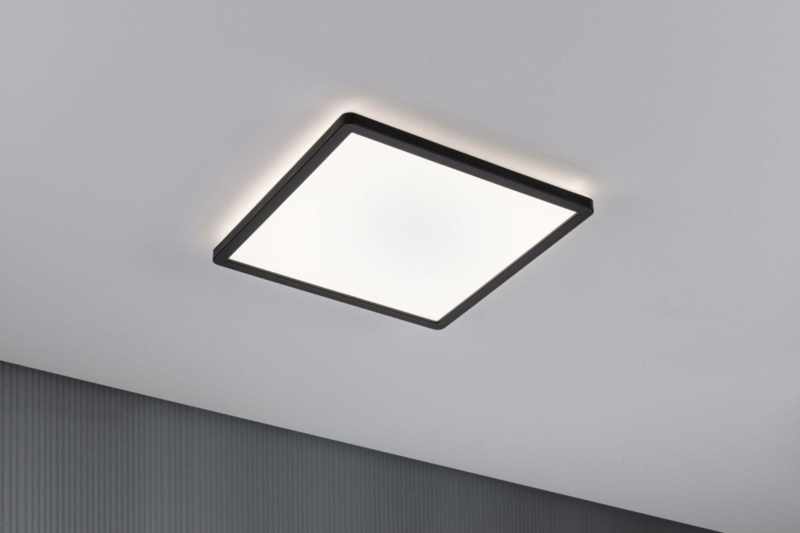 LED Panel Atria Shine hranaté 293x293mm 4000K černá - PAULMANN