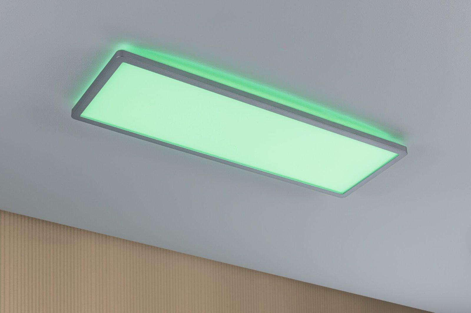 LED Panel Atria Shine hranaté 580x200mm RGBW matný chrom - PAULMANN