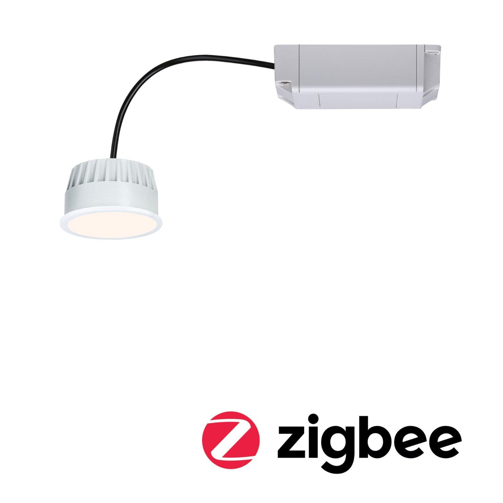 LED Modul vestavné svítidlo Smart Home Zigbee teplá bílá Coin kruhové 50mm Coin 6W 230V 2700K satén - PAULMANN