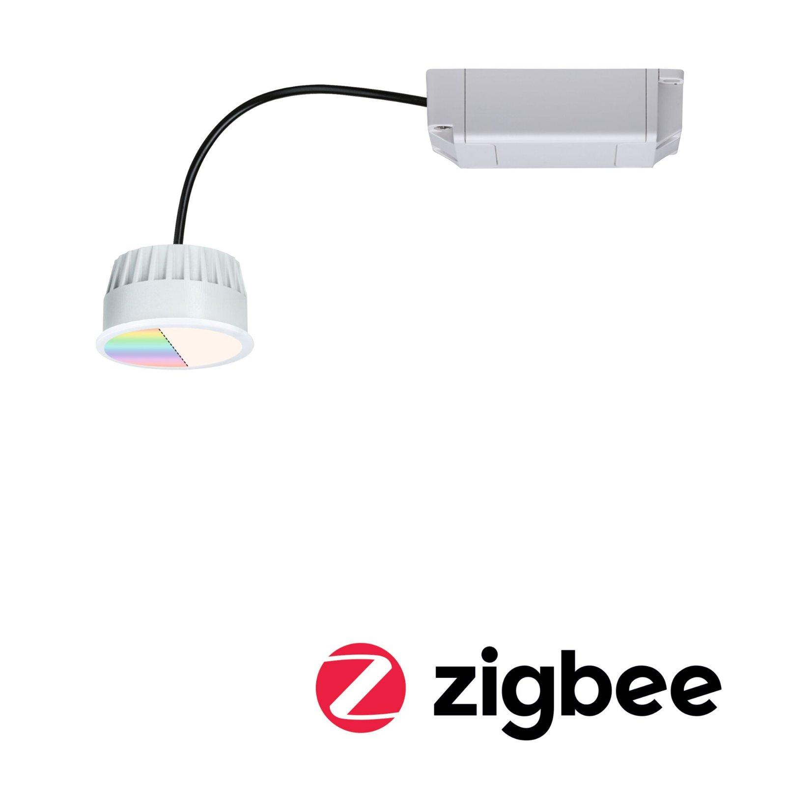 LED Modul vestavné svítidlo Smart Home Zigbee RGBW Coin kruhové 50mm Coin 5,2W 230V RGBW satén - PAULMANN