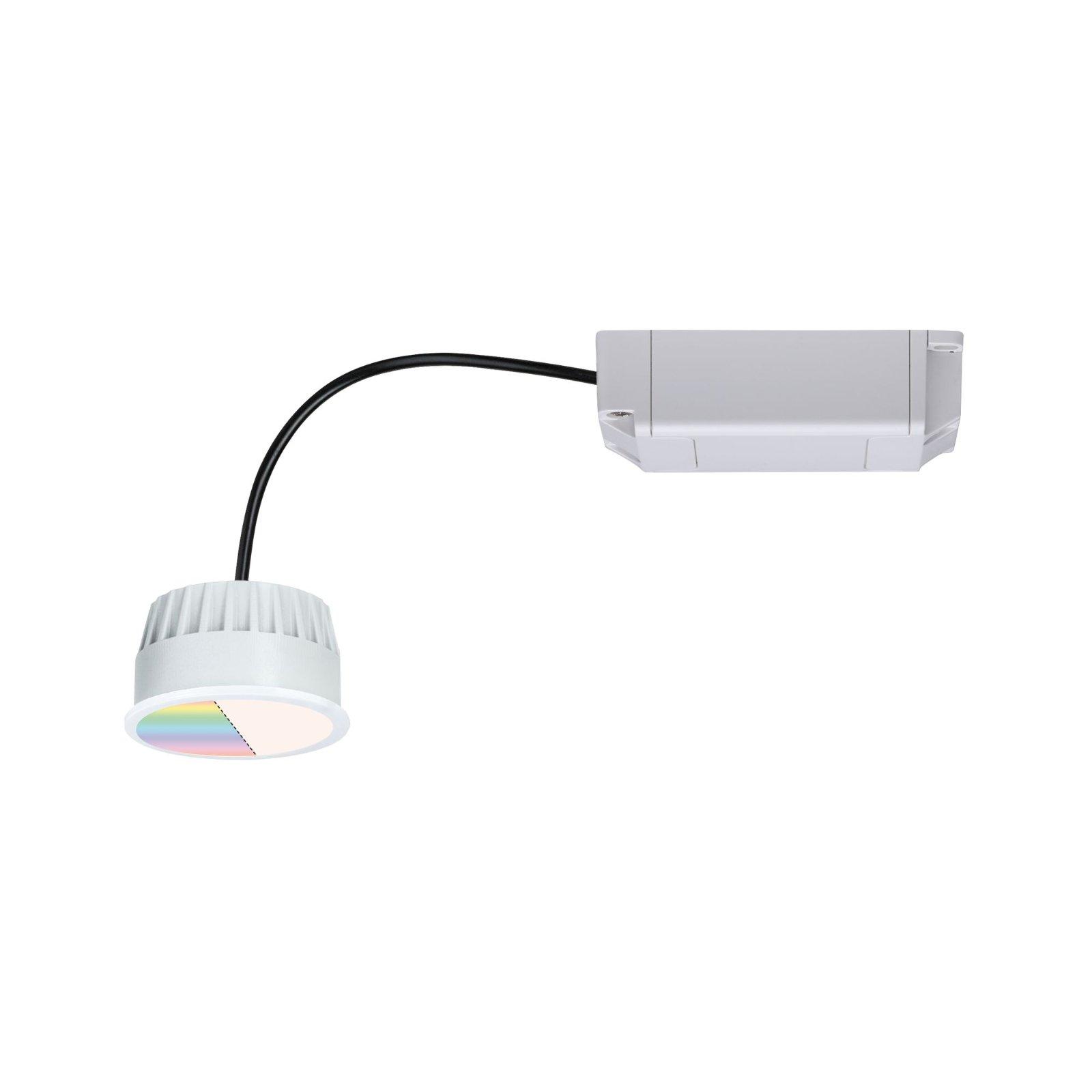 LED Modul vestavné svítidlo Smart Home Zigbee RGBW Coin kruhové 50mm Coin 5,2W 230V RGBW satén - PAULMANN