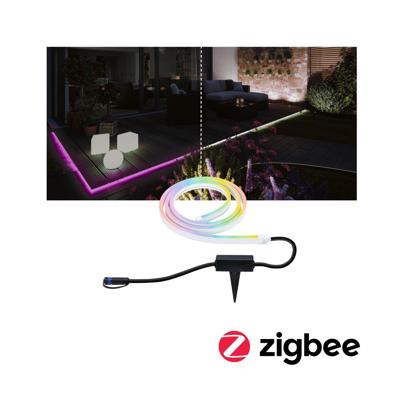 Plug & Shine LED pásek Smart Home Zigbee Smooth IP67 RGBW 11W bílá - PAULMANN