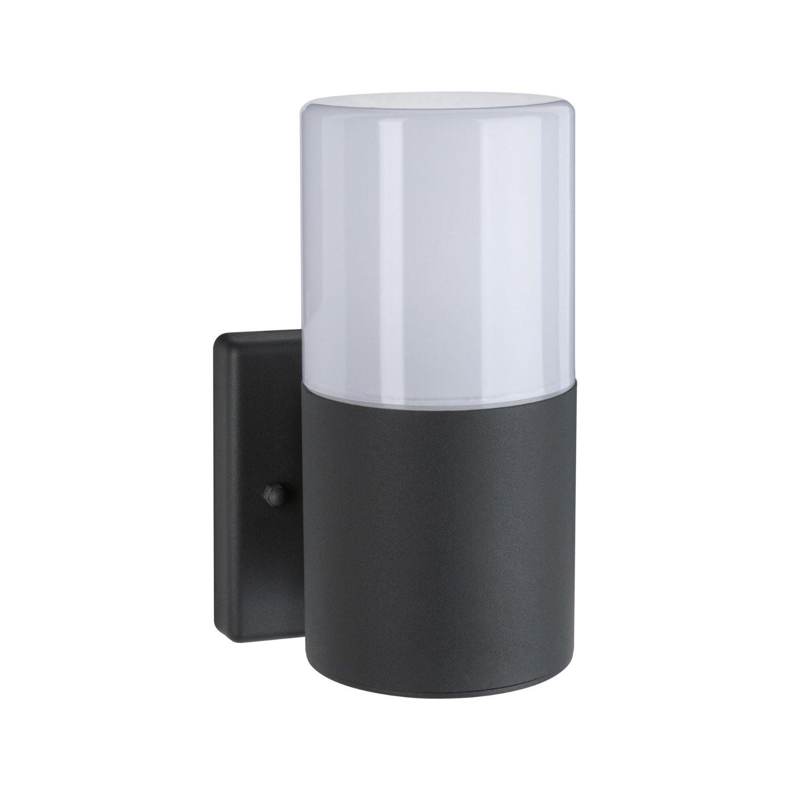 Venkovní nástěnné svítidlo Tubs pohybové čidlo IP44 kruhové 105x123mm max. 15W 230V šedá mat kov/umělá hmota - PAULMANN