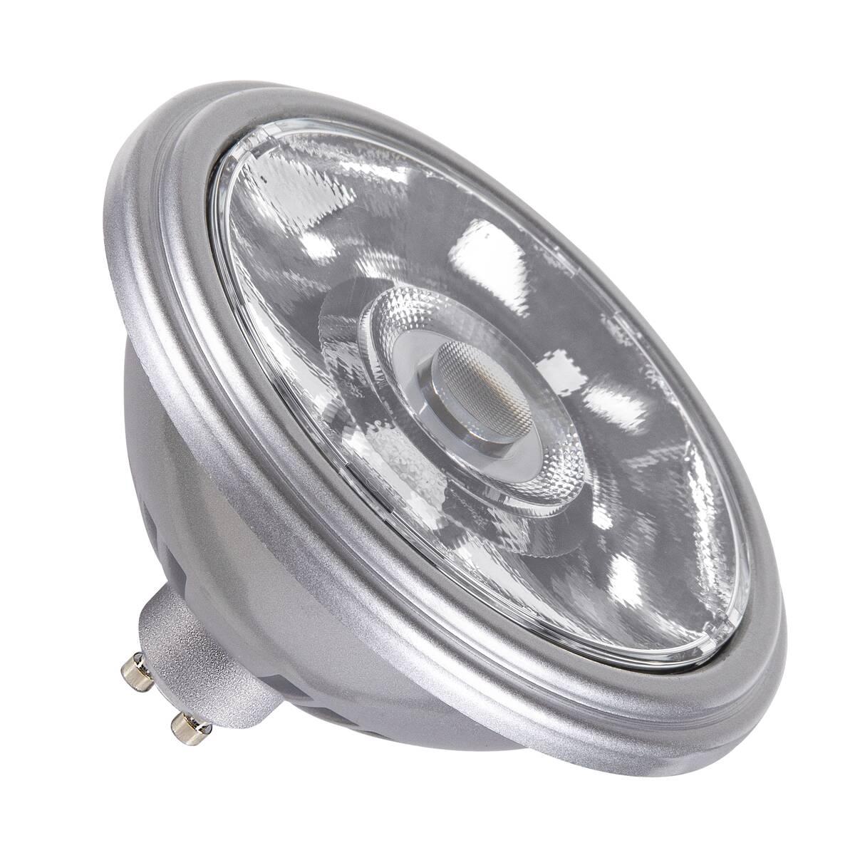 Levně QPAR111 GU10 LED světelný zdroj stříbrný 12,5 W 2700 K CRI 90 10° - BIG WHITE (SLV)